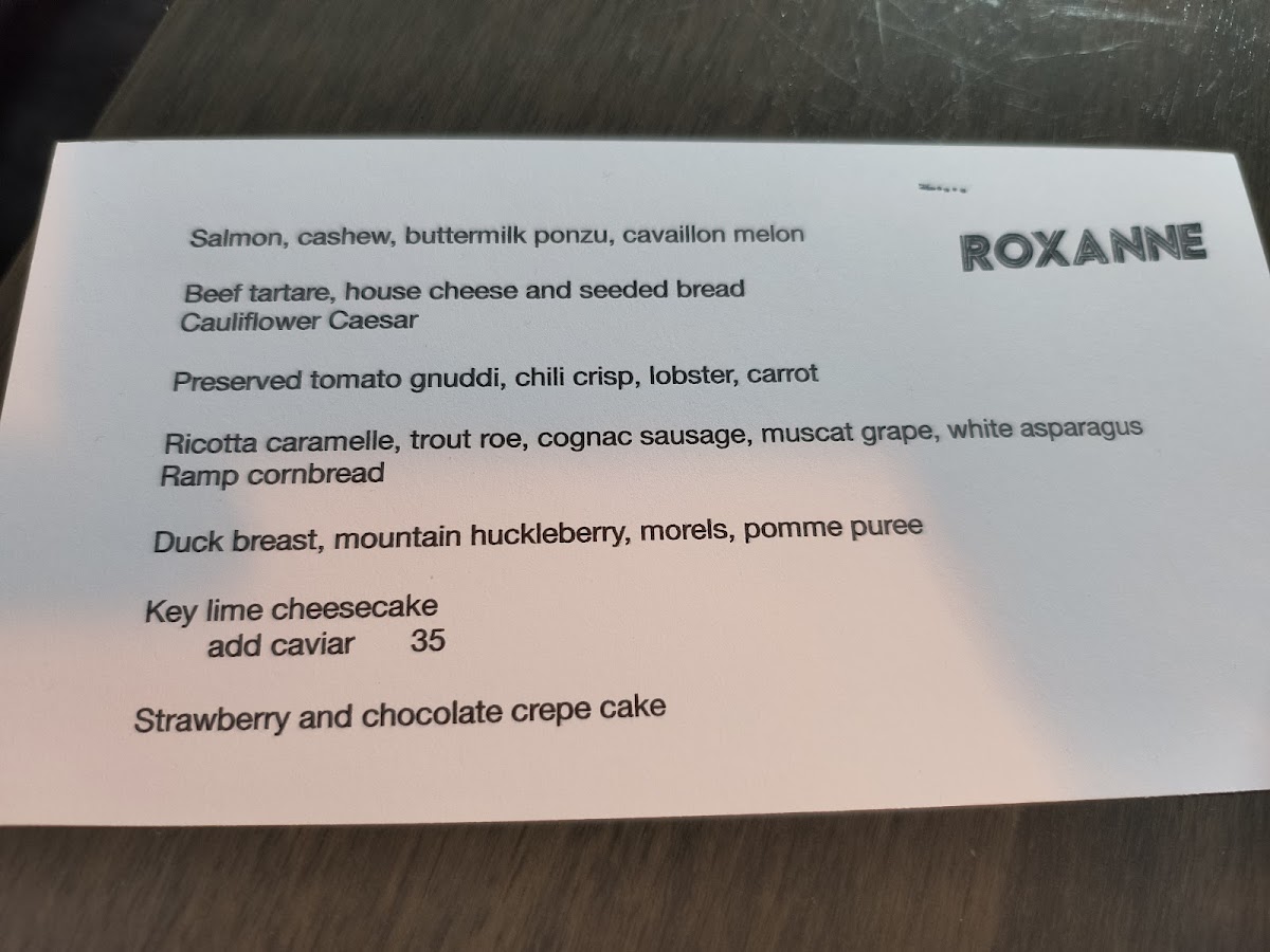 Roxanne Photo Menu 5