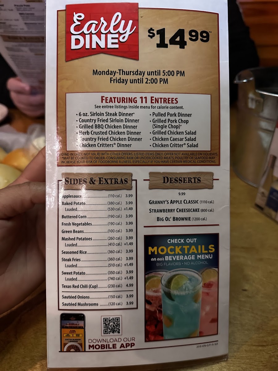 Texas Roadhouse Photo Menu 2