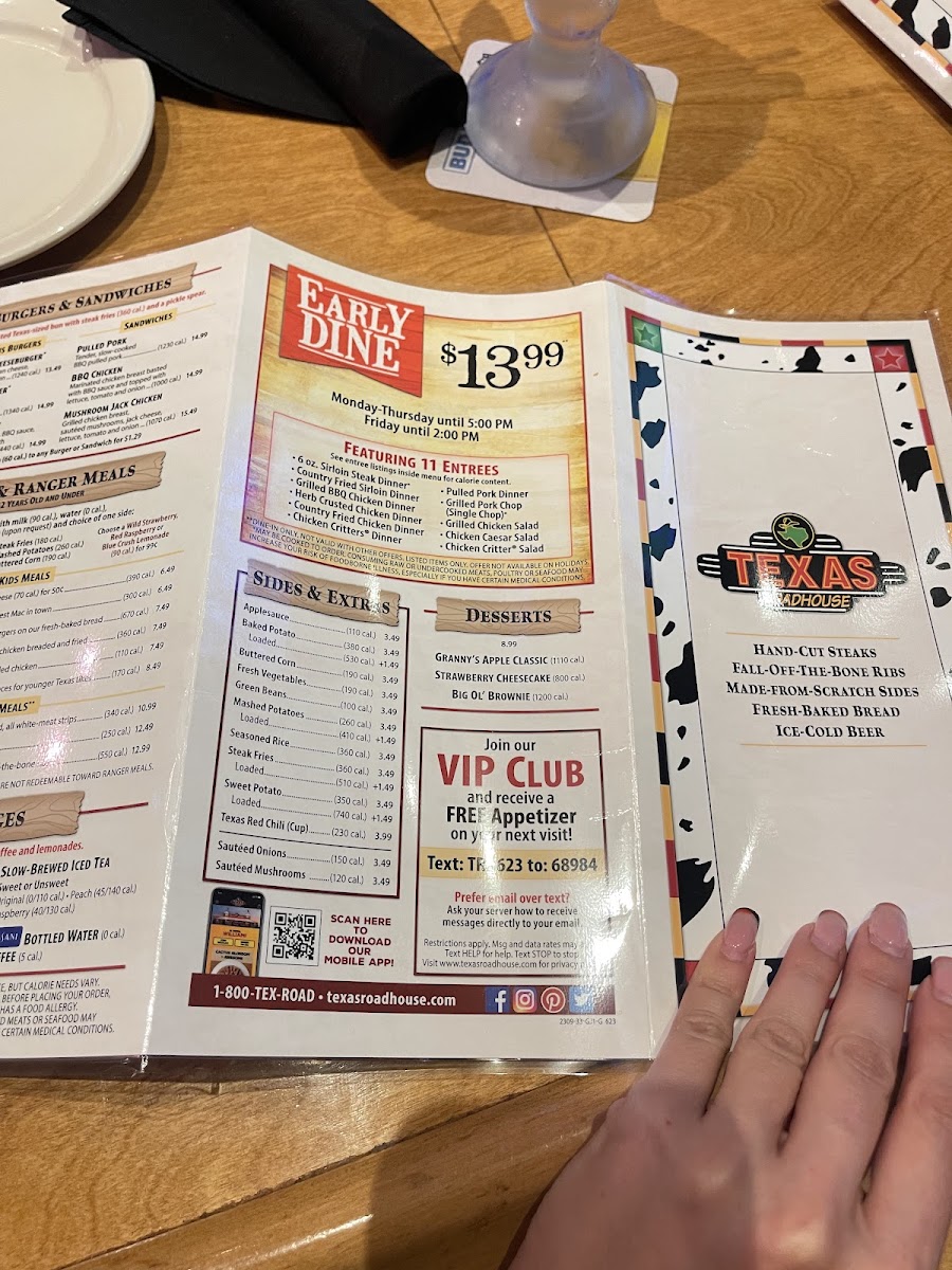Texas Roadhouse Photo Menu 3