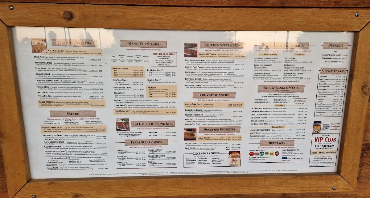 Texas Roadhouse Photo Menu 4