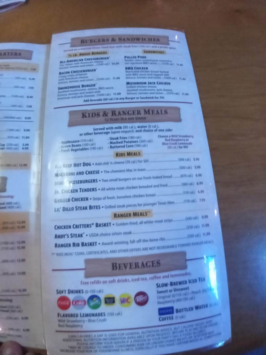 Texas Roadhouse Photo Menu 7
