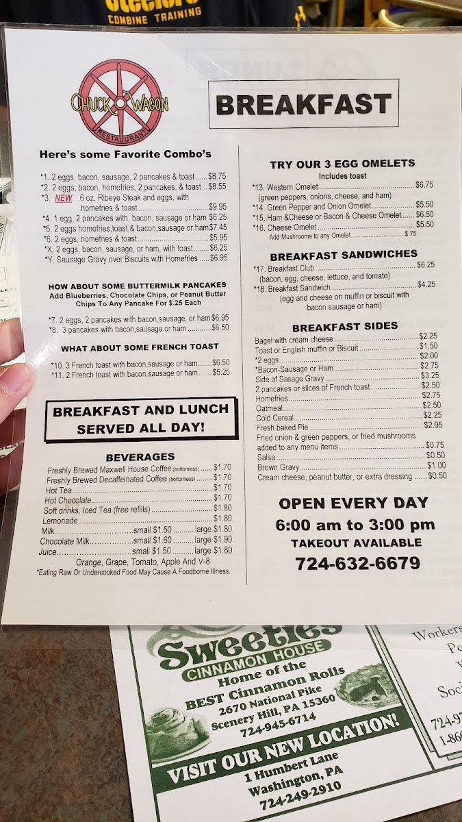 Chuck Wagon Restaurant Photo Menu 4