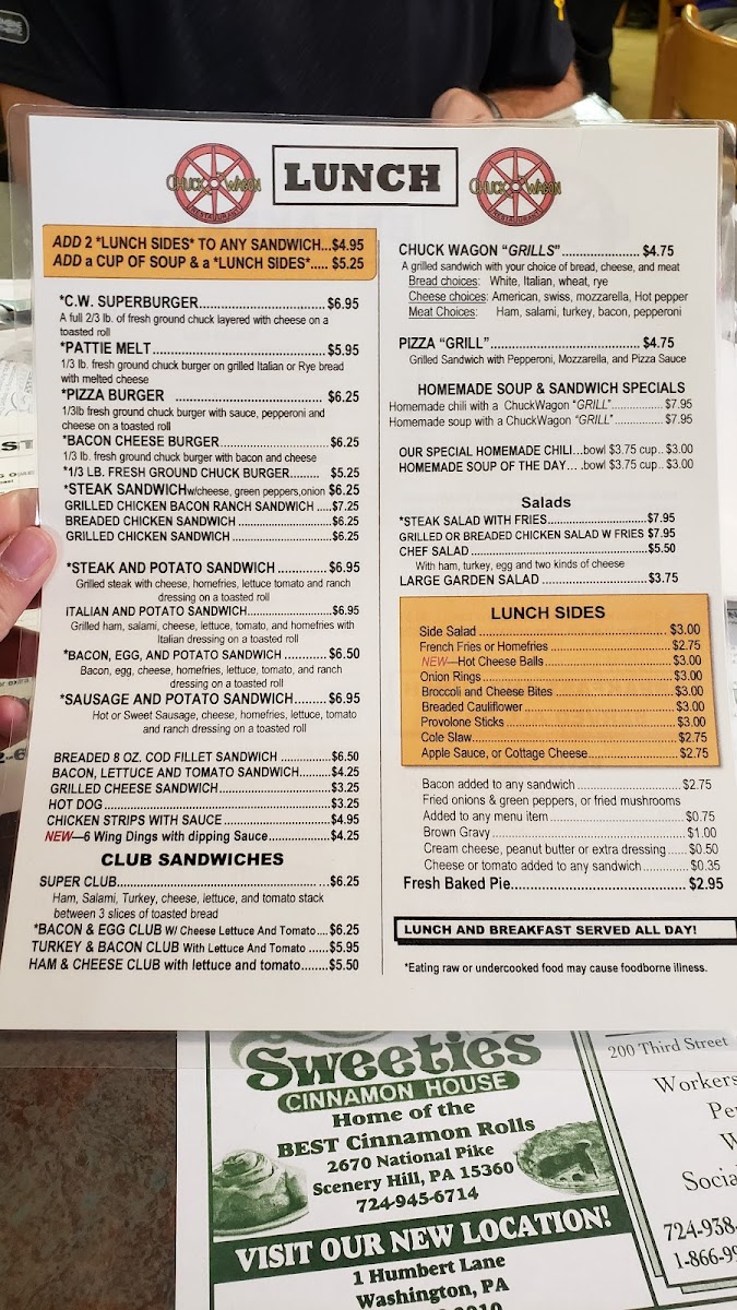 Chuck Wagon Restaurant Photo Menu 5