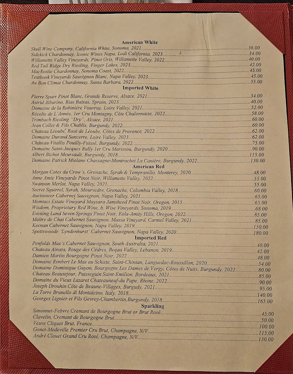 Brigtsen's Restaurant Photo Menu 1