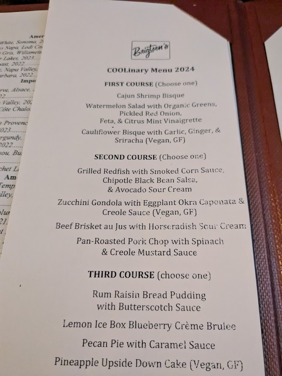 Brigtsen's Restaurant Photo Menu 10