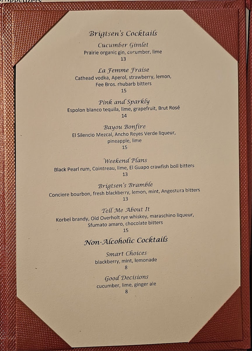 Brigtsen's Restaurant Photo Menu 4