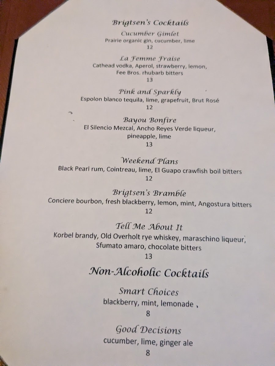 Brigtsen's Restaurant Photo Menu 8