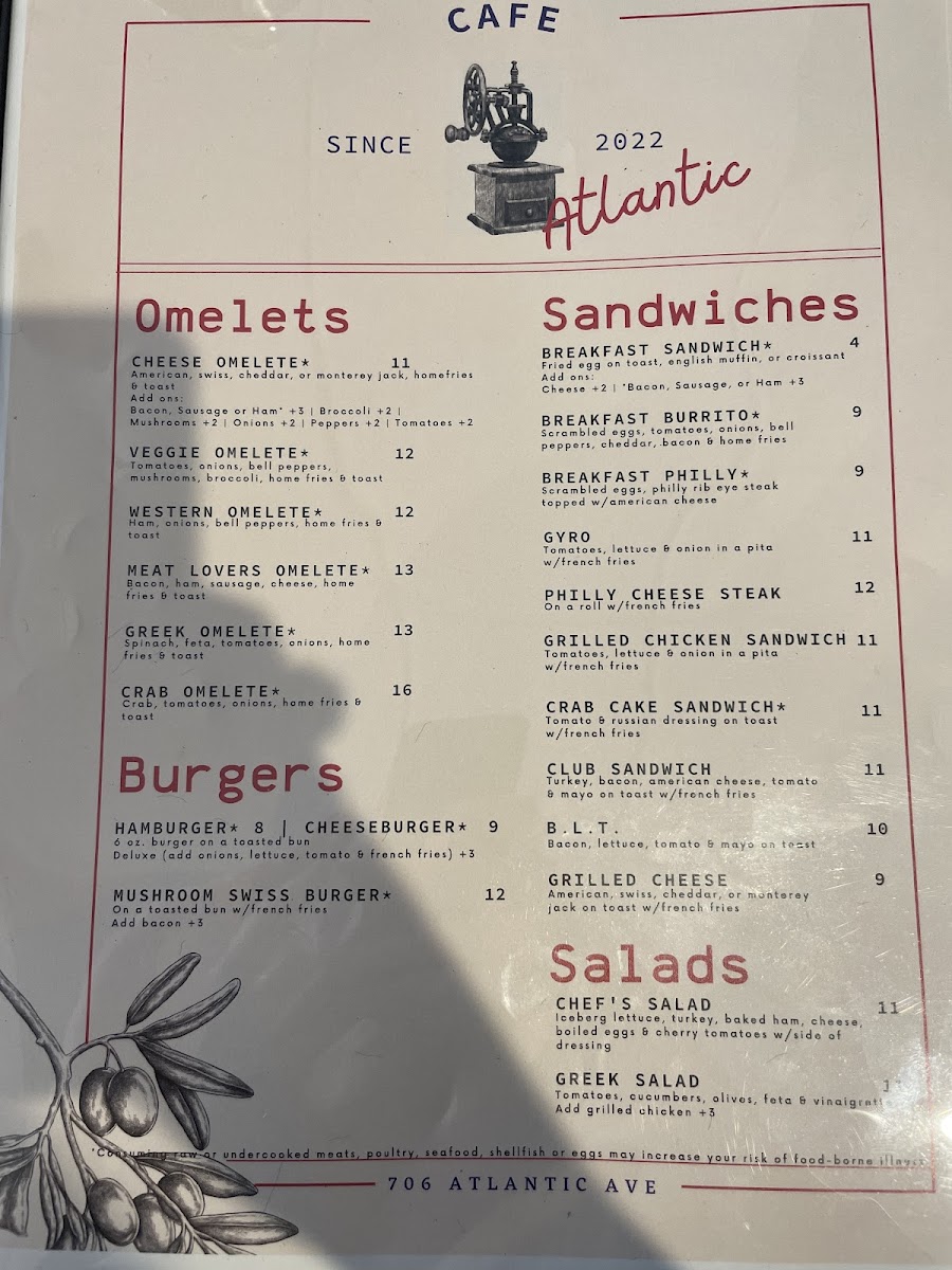 Cafe Atlantic Photo Menu 3