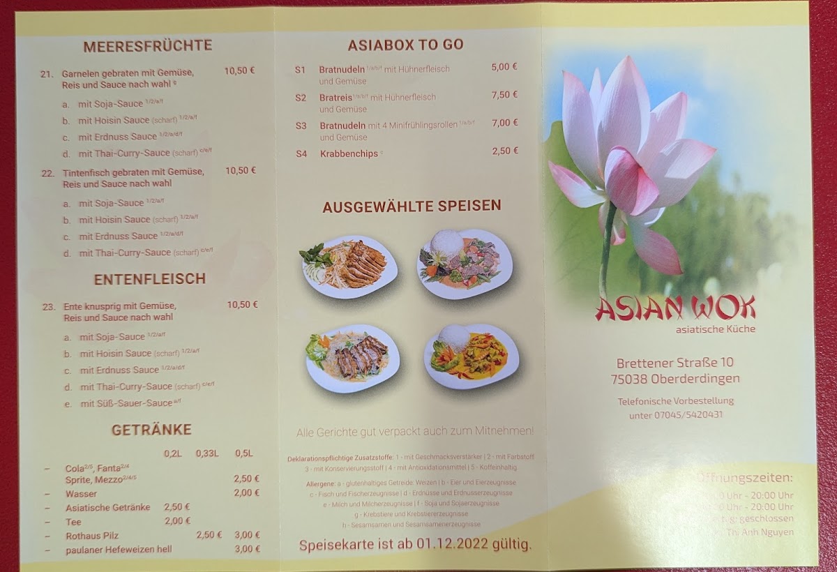 Asian wok Photo Menu 2