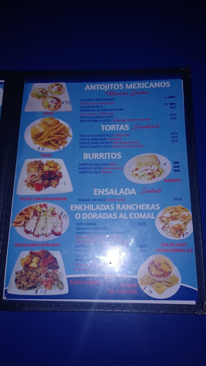 La Cabana Photo Menu 2