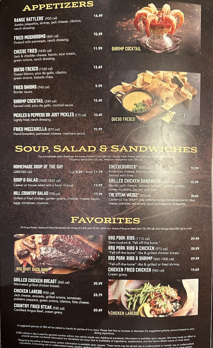 Saltgrass Steak House Photo Menu 8