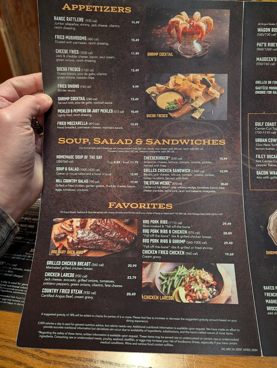 Saltgrass Steak House Photo Menu 9