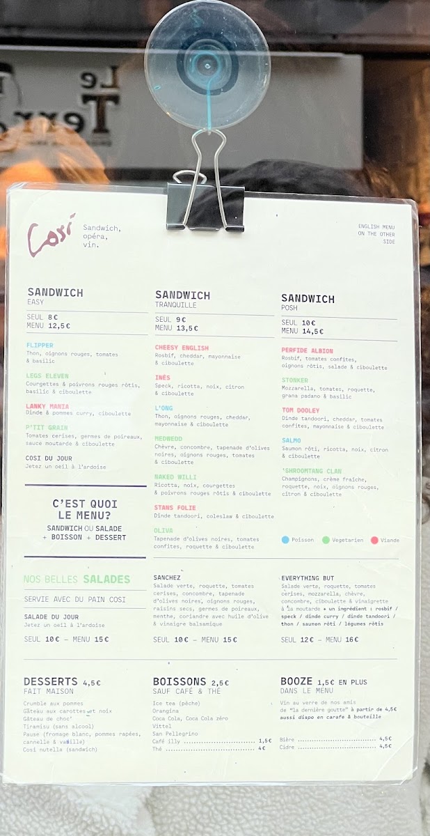 Cosi Photo Menu 2