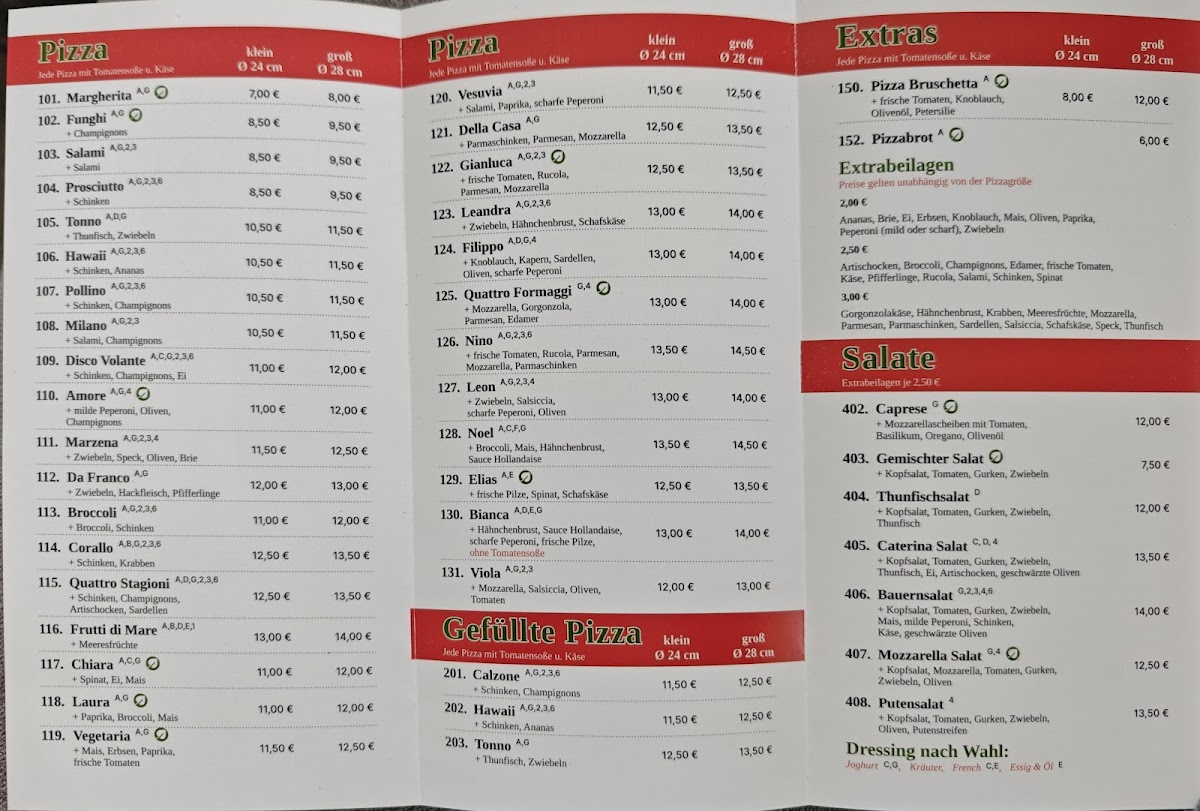 Pizzeria da Franco Photo Menu 1