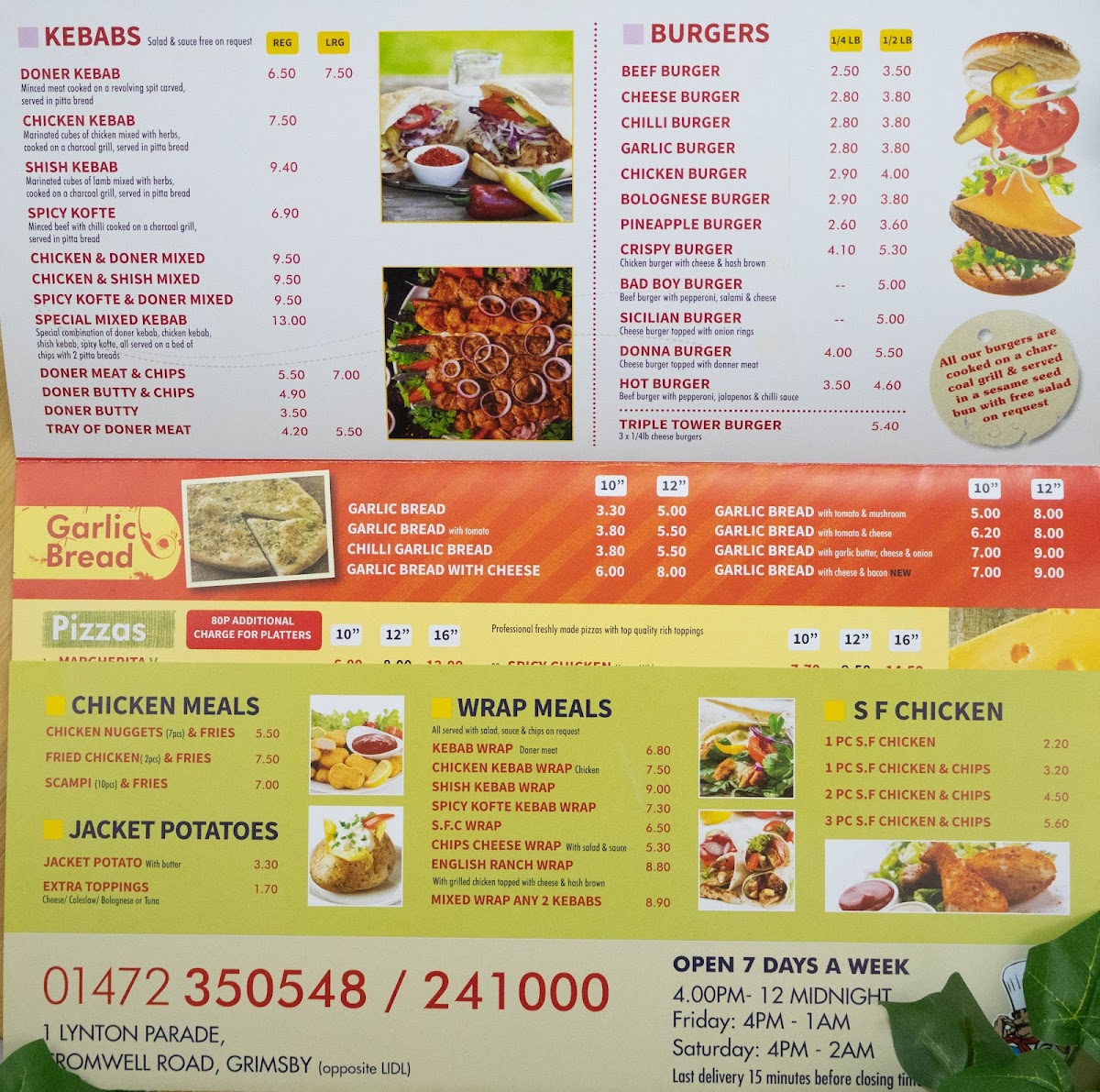 Milano's Pizza Photo Menu 2