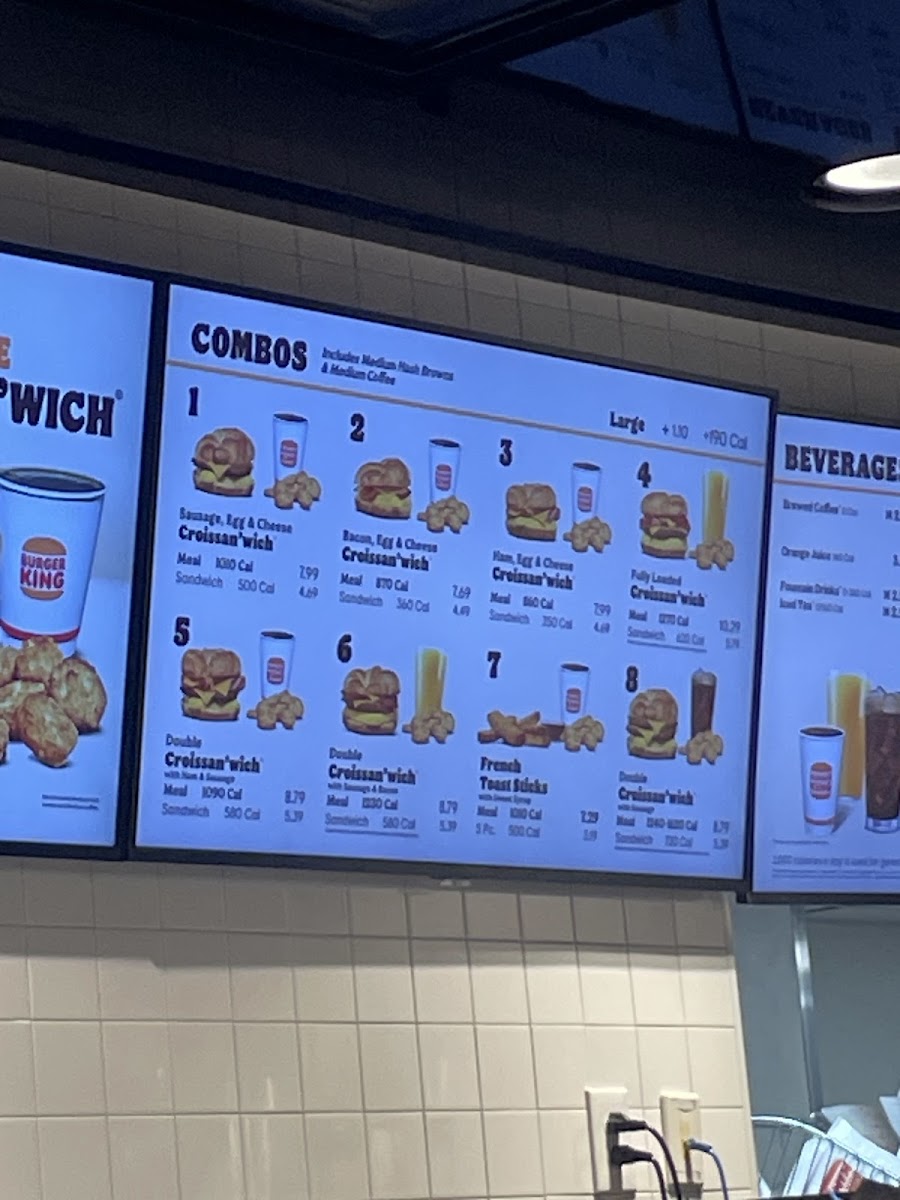 Burger King Photo Menu 1