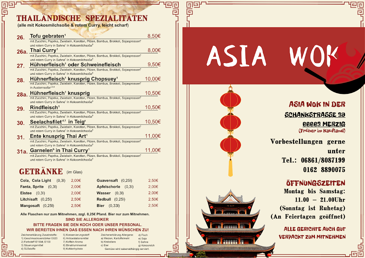 Asia Wok Photo Menu 1