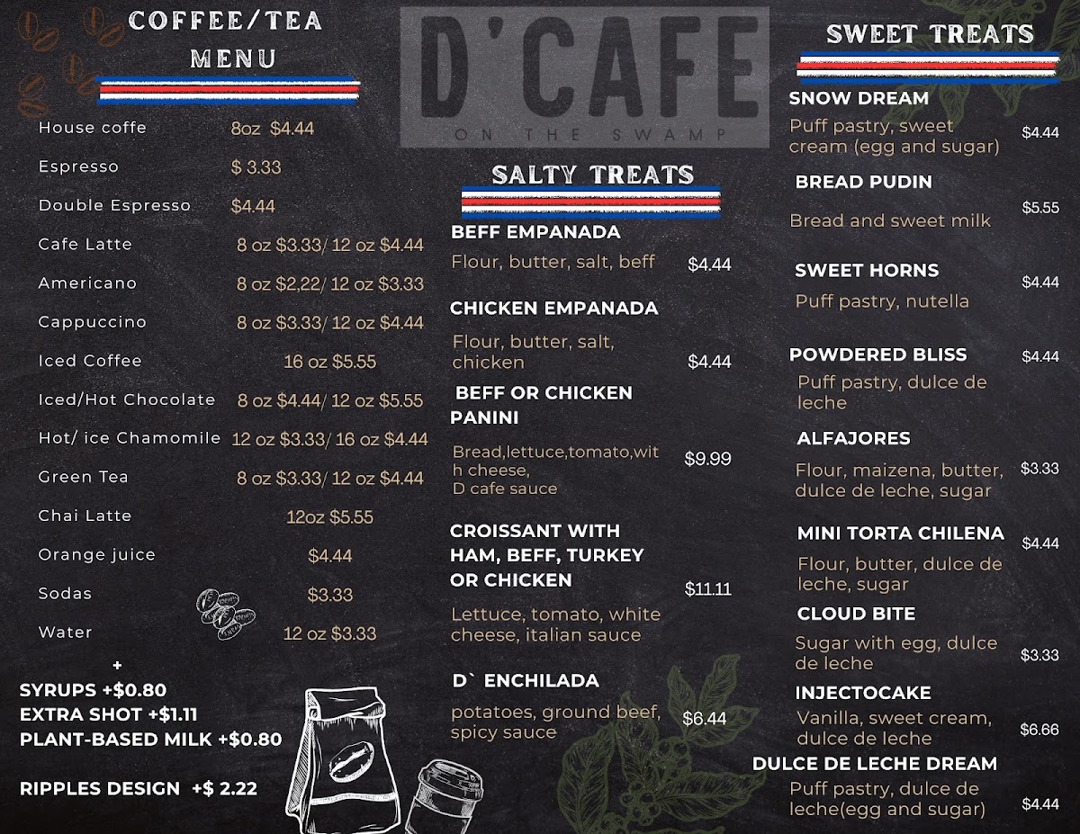 D'Cafe Photo Menu 1