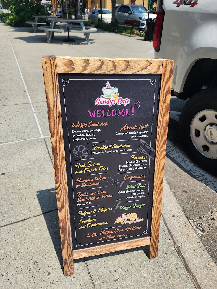 Sandys Cafe Photo Menu 2