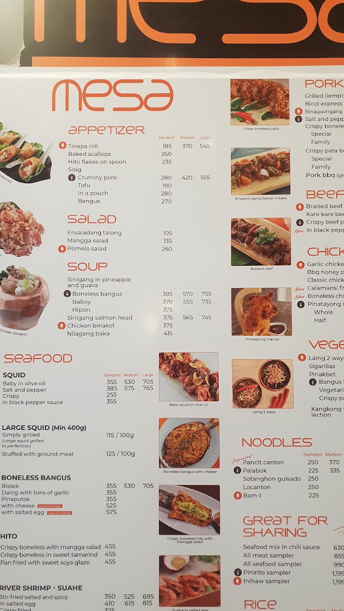 MESA Photo Menu 4