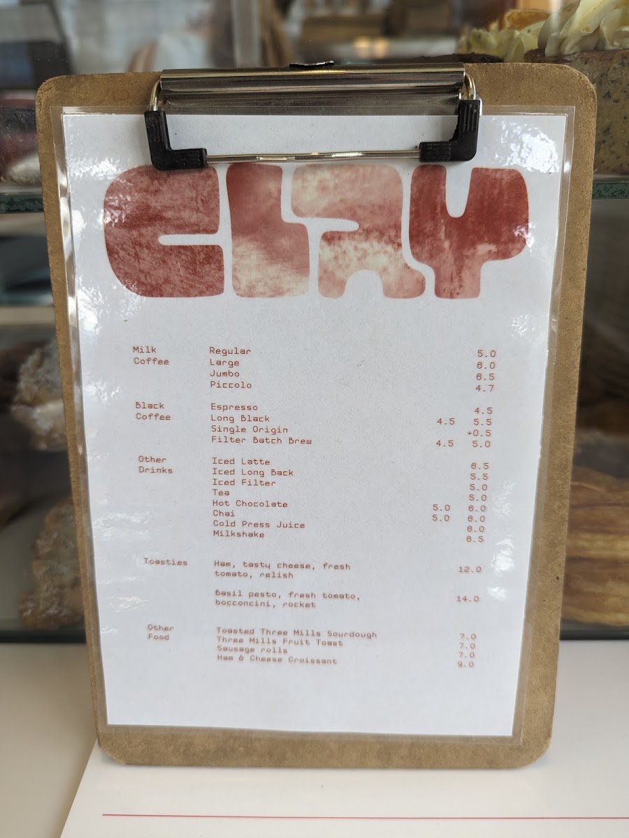Clay. Photo Menu 2