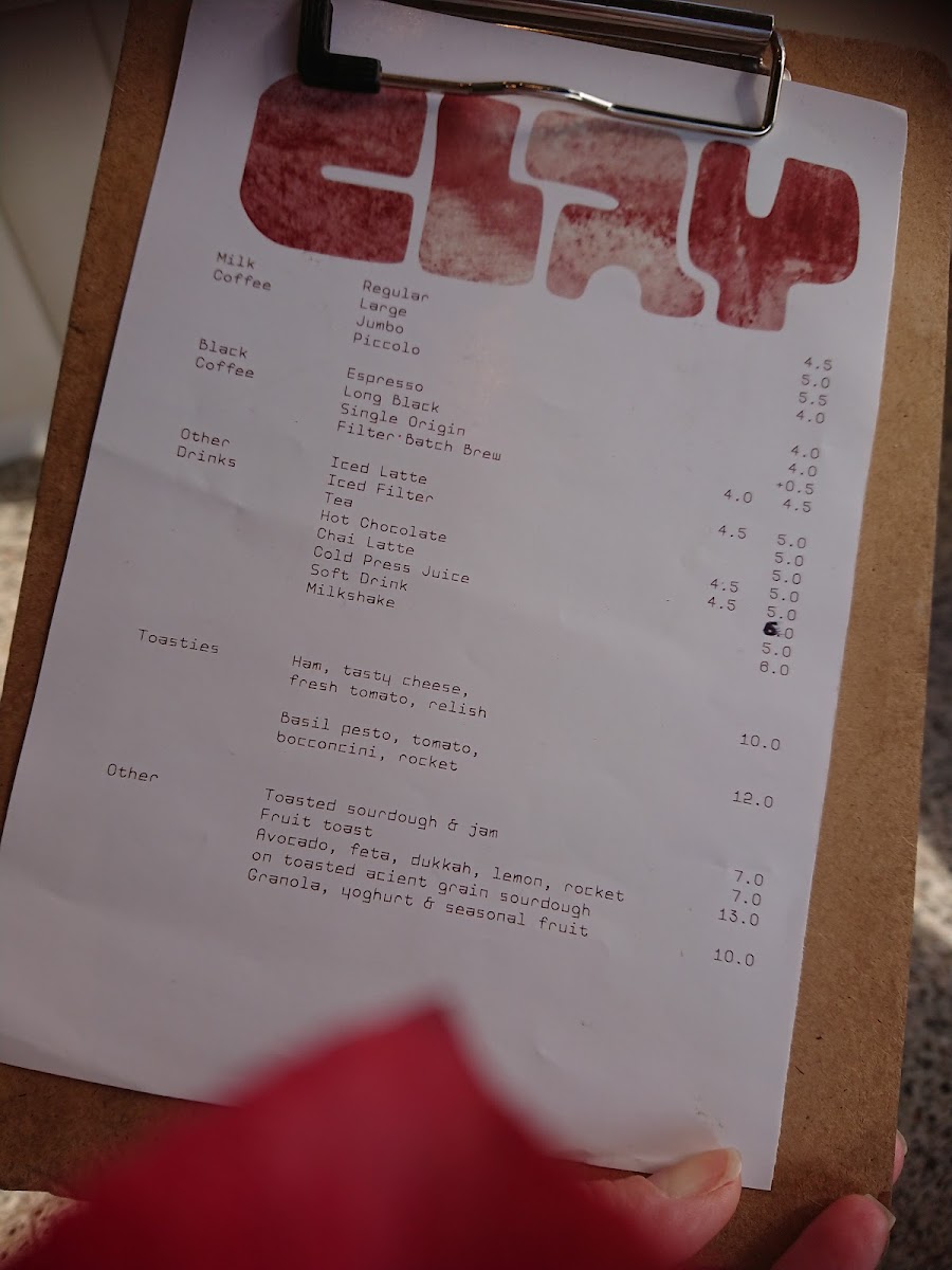 Clay. Photo Menu 5