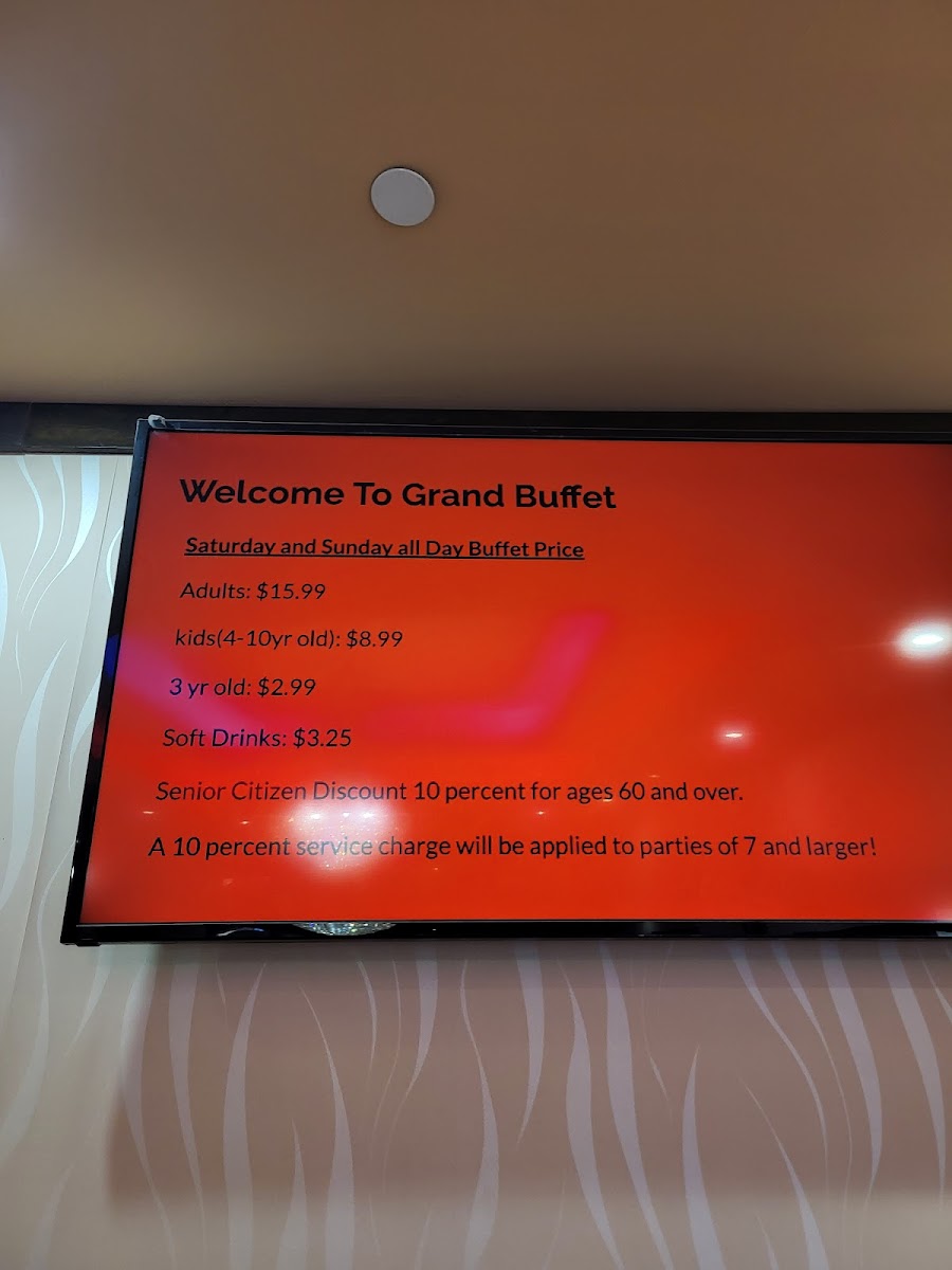 Grand Buffet Photo Menu 2