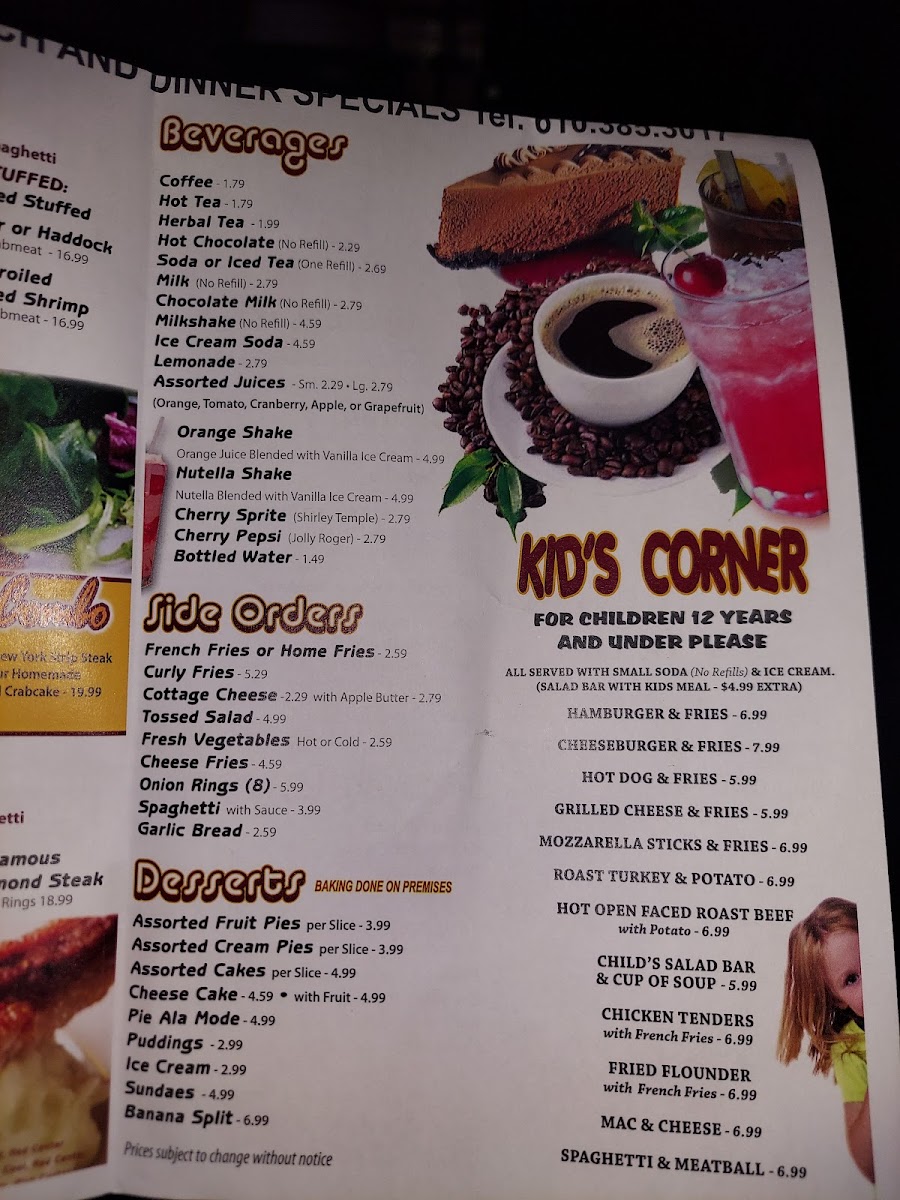 Michael's Restaurant Photo Menu 9