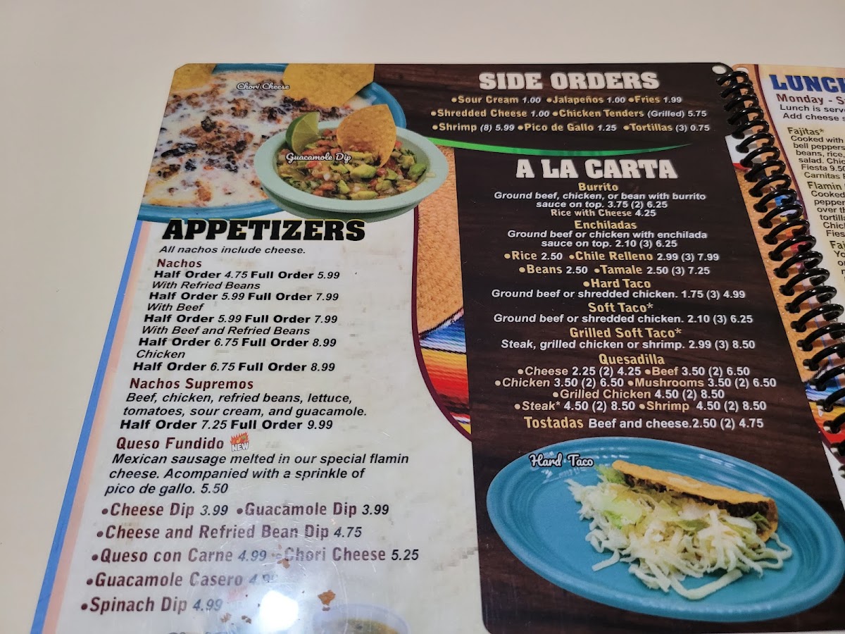 Los Arcos Photo Menu 2