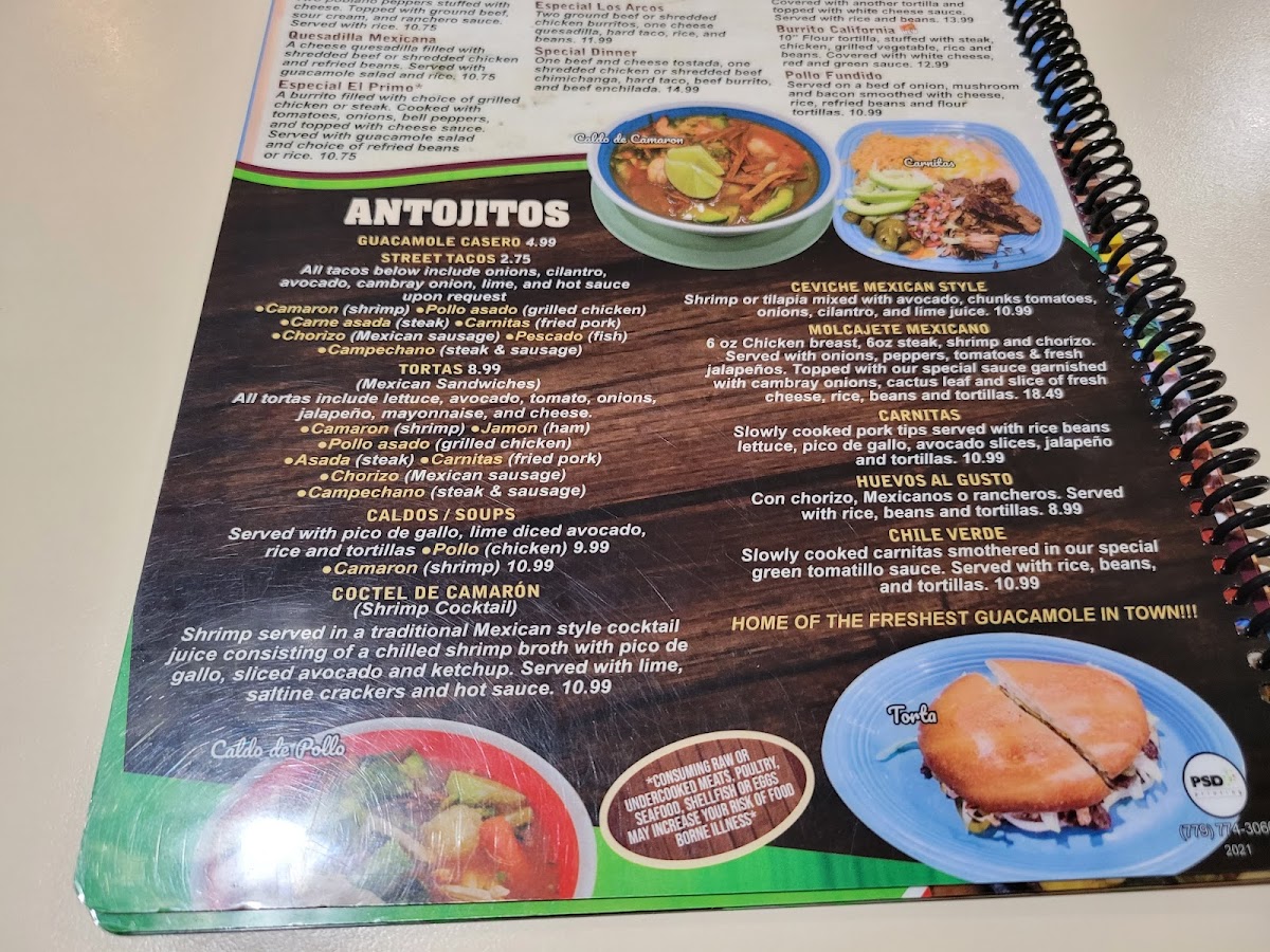 Los Arcos Photo Menu 6