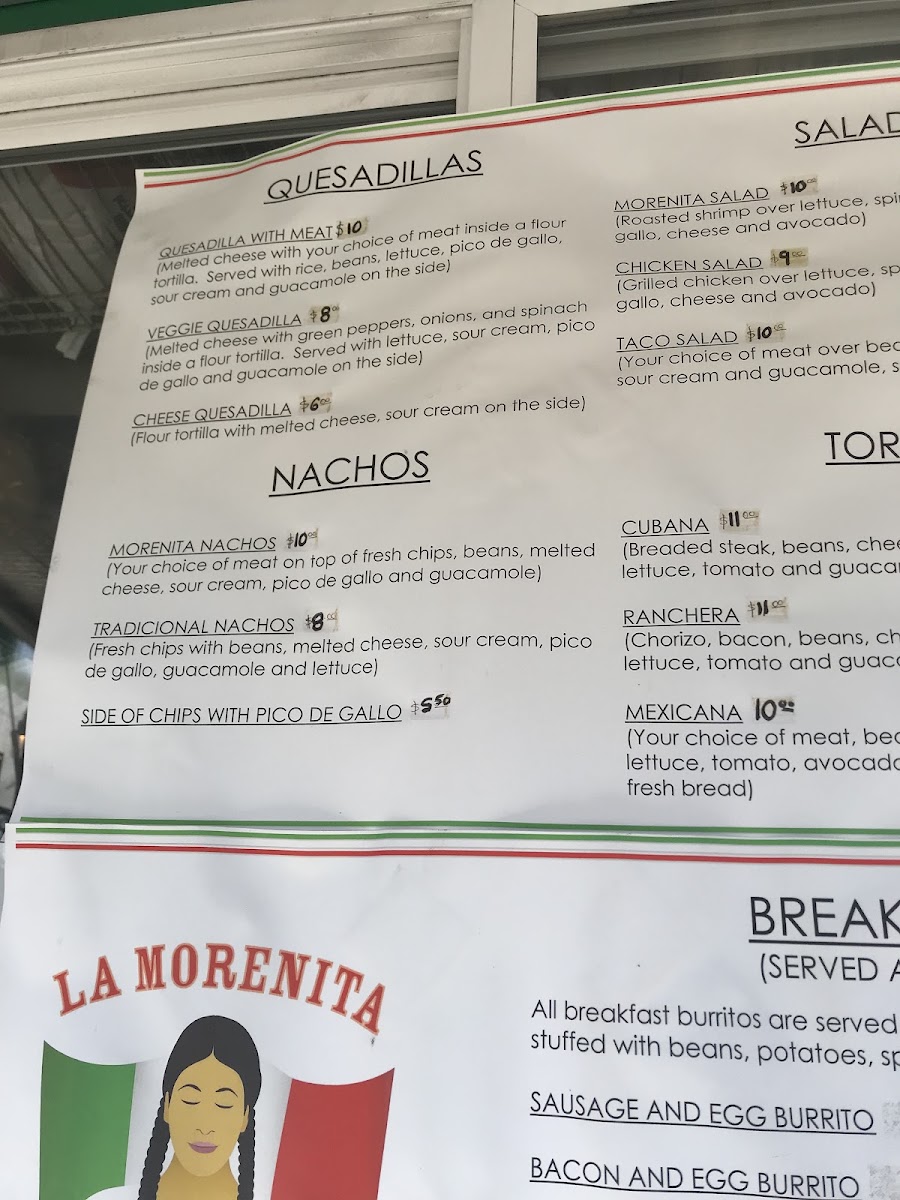 La Morenita Photo Menu 2