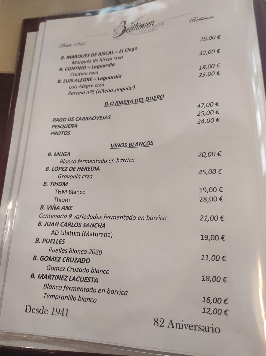 Restaurante Beethoven Photo Menu 6