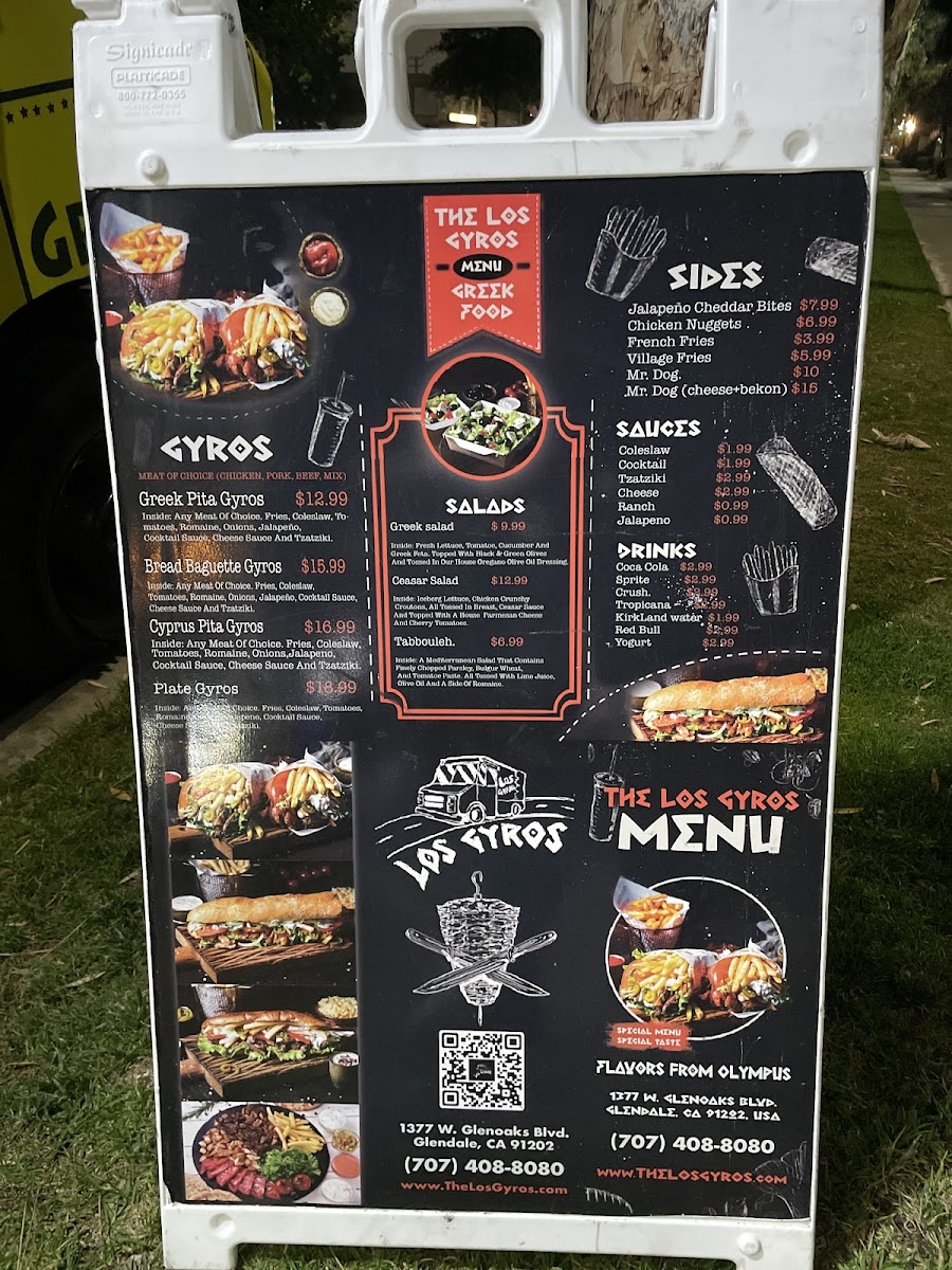 Los Gyros Photo Menu 3