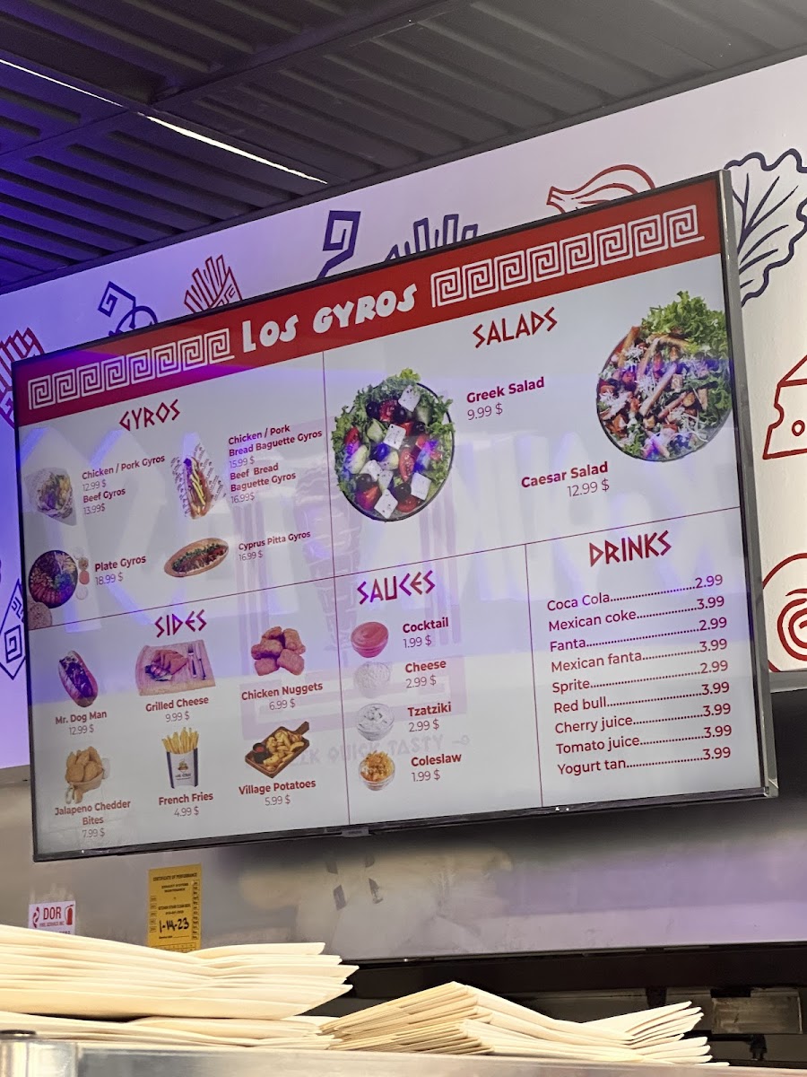 Los Gyros Photo Menu 4