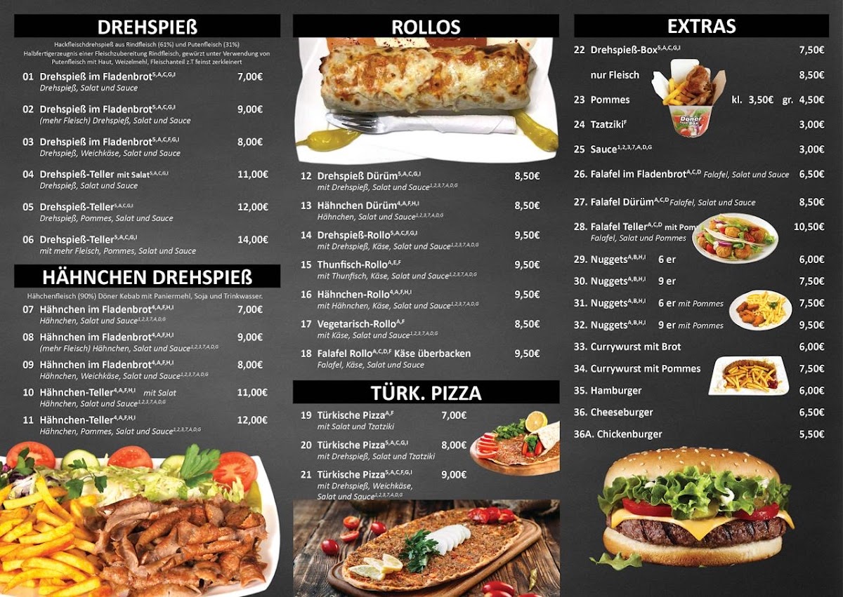 Berlin Döner Photo Menu 1