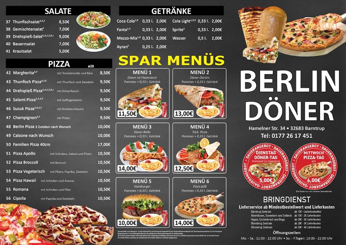 Berlin Döner Photo Menu 2