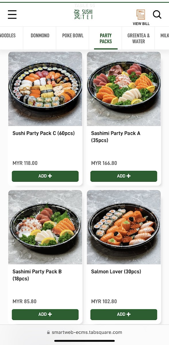Sushi Tei Photo Menu 5