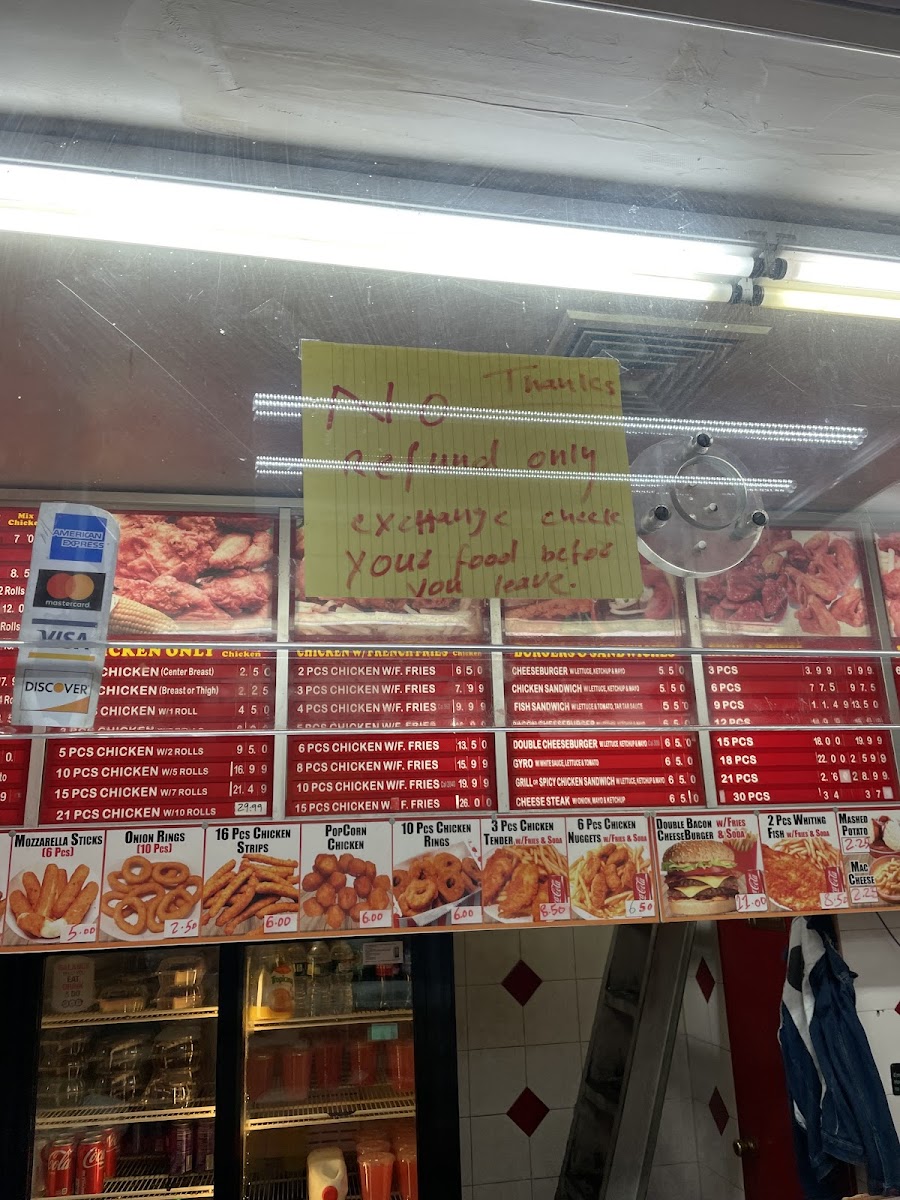 Kennedy Fried Chicken Photo Menu 2