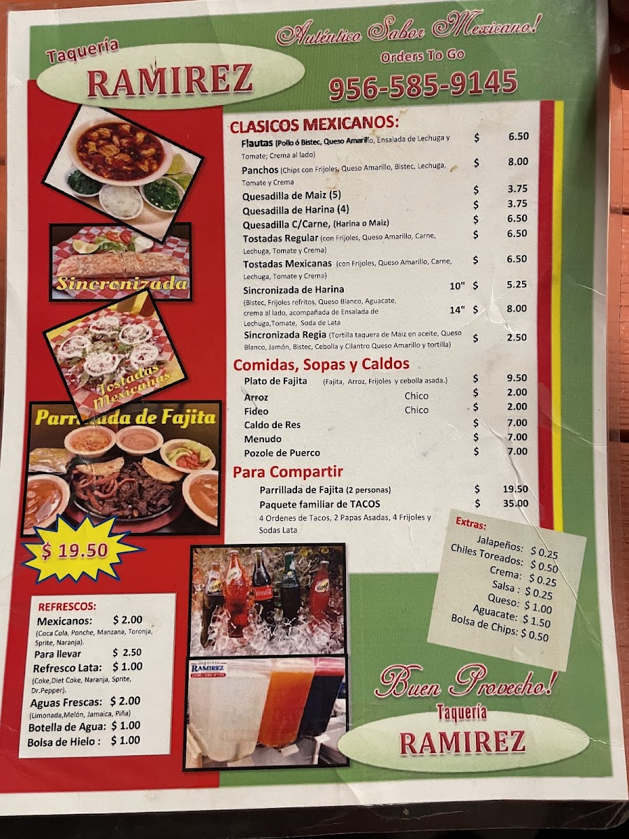 Taqueria Ramirez Photo Menu 3