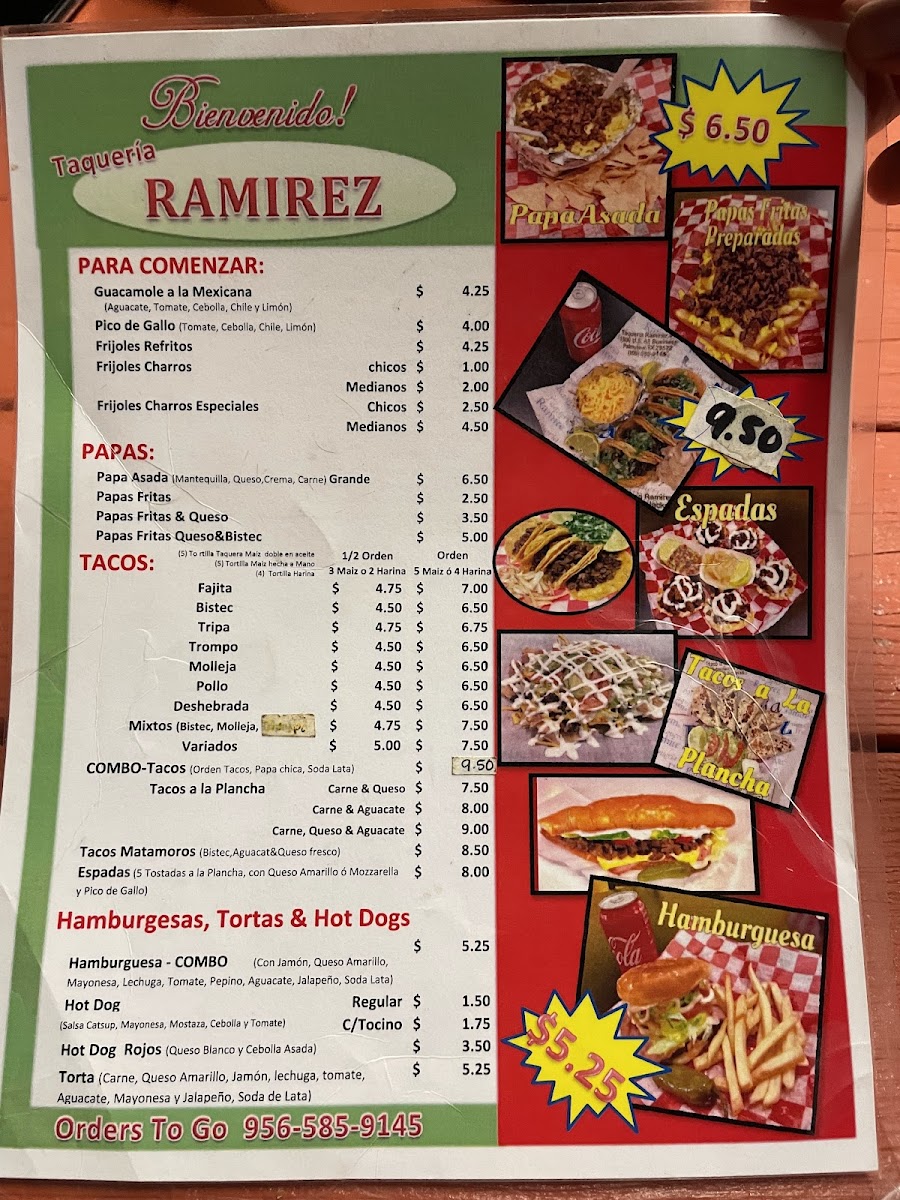 Taqueria Ramirez Photo Menu 4