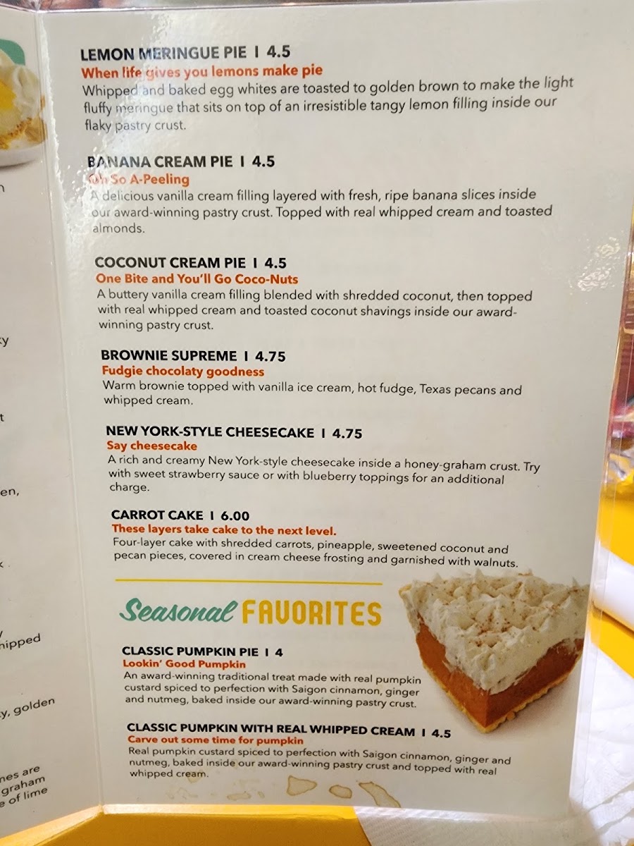 Village Inn Photo Menu 2