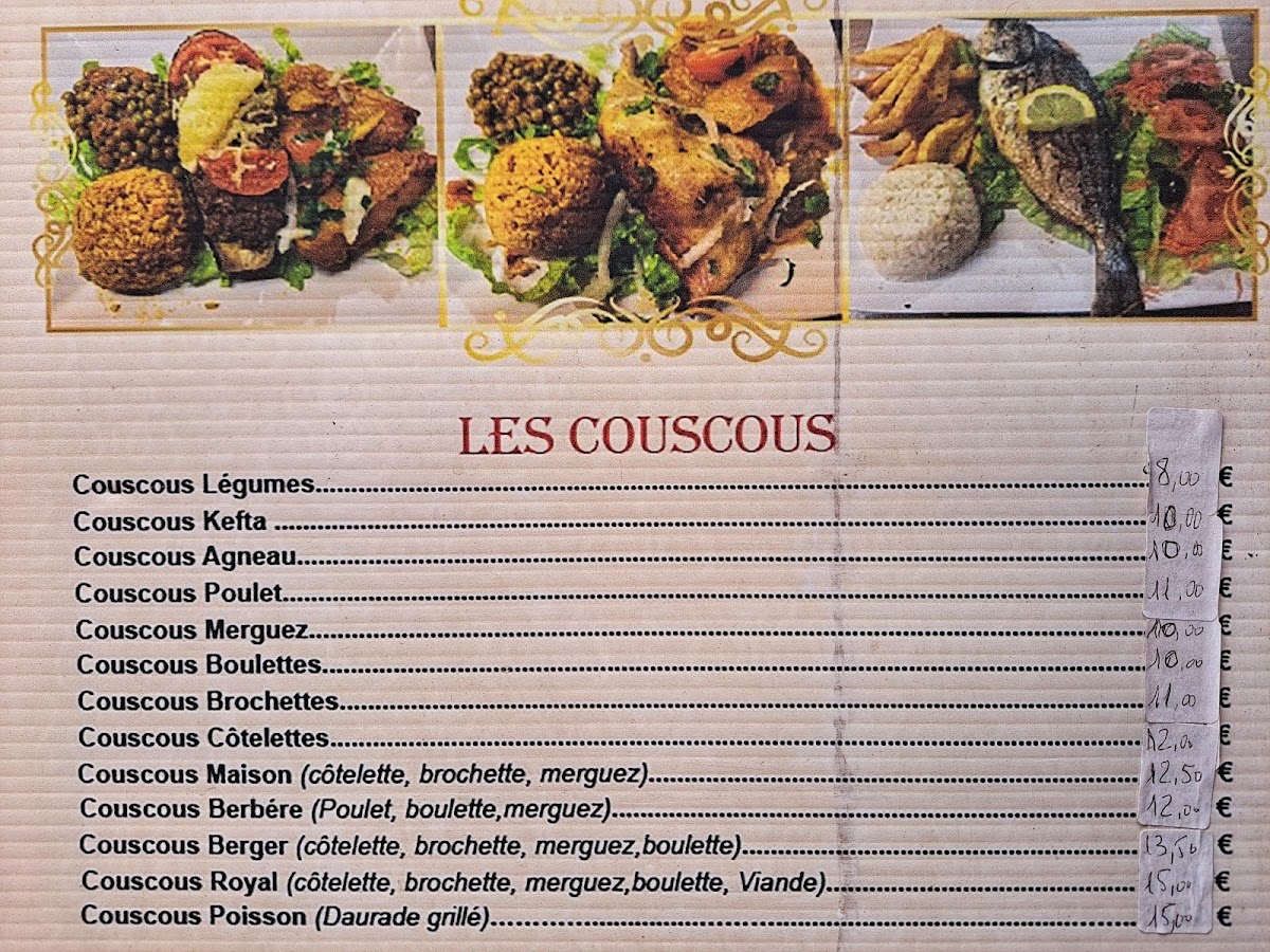 Sur le Pouce Photo Menu 1