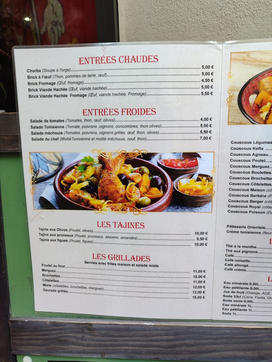 Sur le Pouce Photo Menu 4