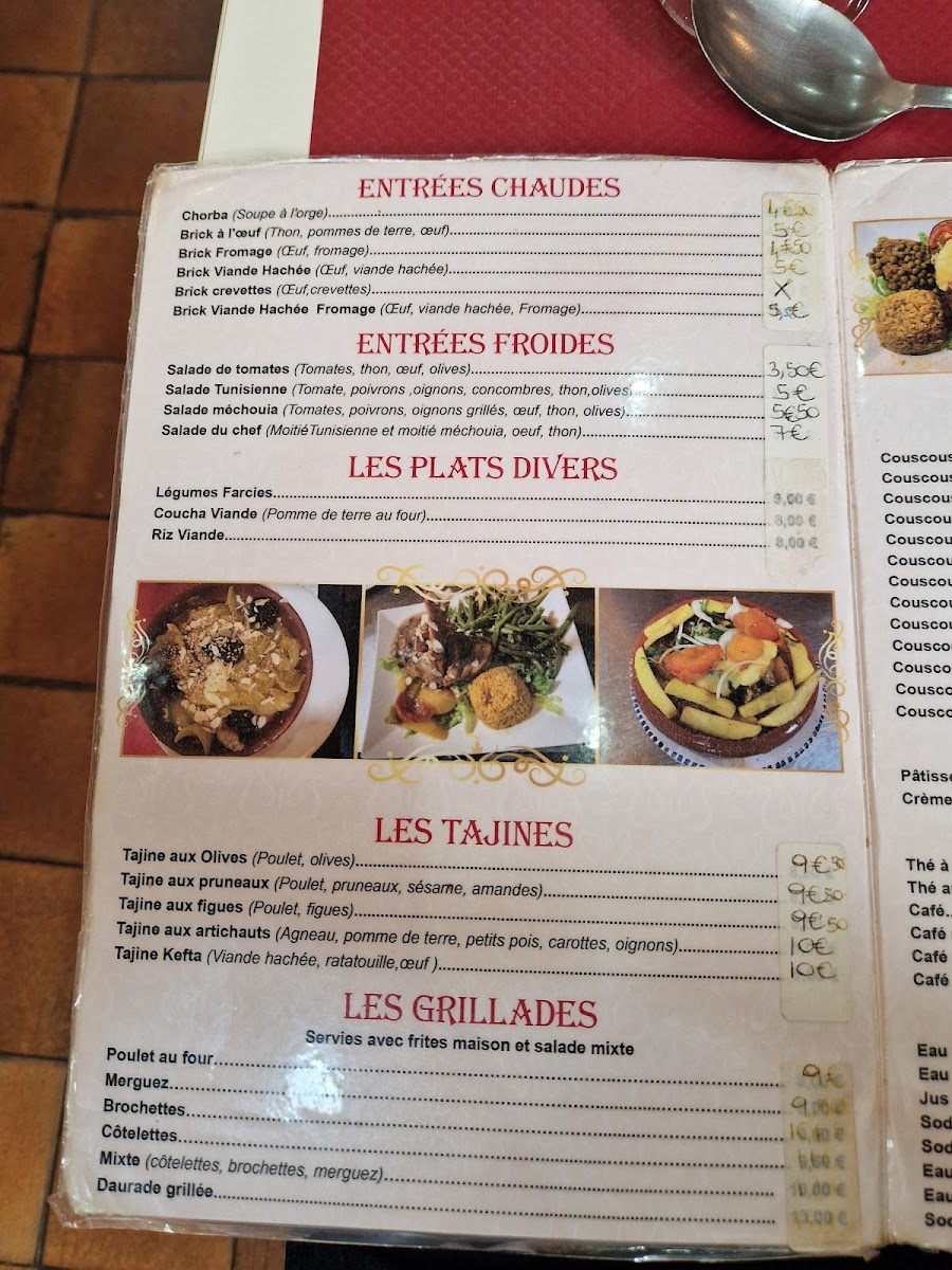 Sur le Pouce Photo Menu 5