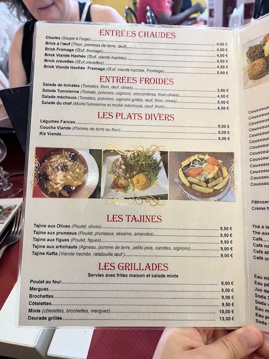 Sur le Pouce Photo Menu 6