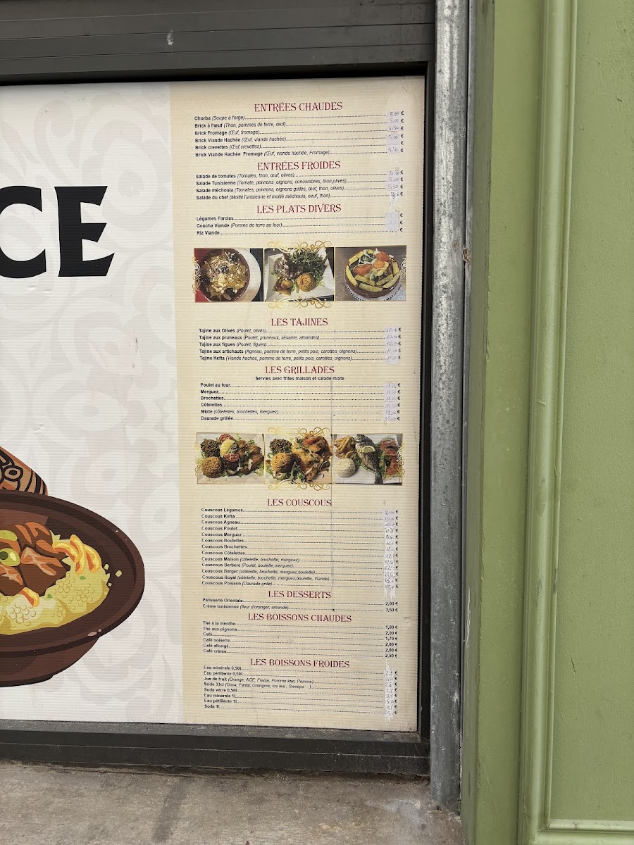 Sur le Pouce Photo Menu 9