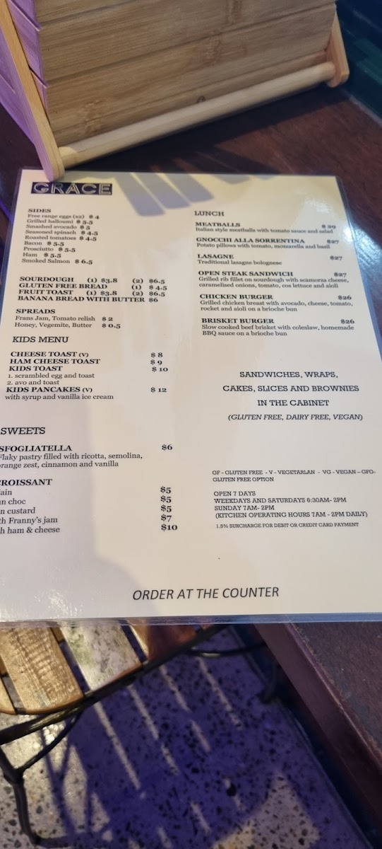 Grace Cafe Photo Menu 6