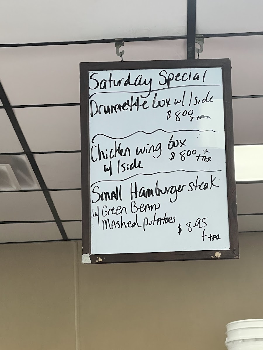 D’s Diner Photo Menu 1