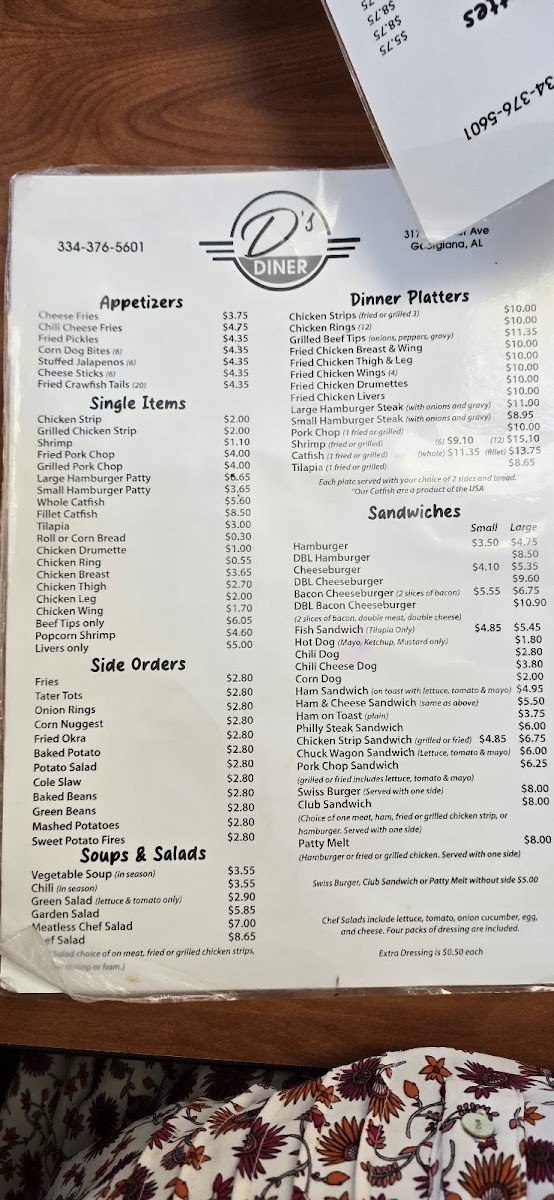 D’s Diner Photo Menu 5