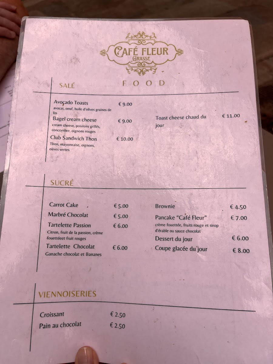 Café Fleur Photo Menu 2